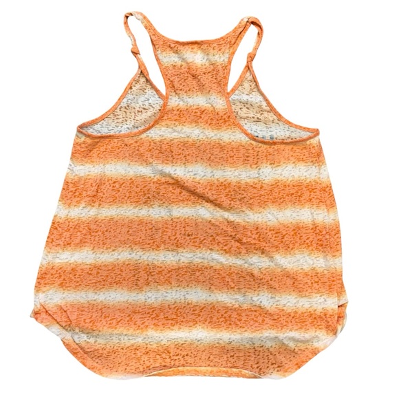 No Boundaries Orange and White Muscle Tee - Picture 4 of 8